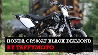 Supermoto Build - Honda CR500AF Black Diamond by Taffymoto - Supermoto Central Special