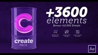 3600+ Motion Elements - Create Pack Review - After Effects Template - Friday Review