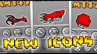 50+ NUEVOS ICONOS EN GEOMETRY DASH!-MATERIAL 2.1 TEXTURE PACK WORK IN PROGRESS