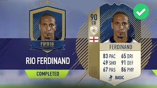 ? 90 'PRIME' ICON FERDINAND SBC CHEAPEST SOLUTION ? - #FIFA18 Squad Builder Challenge