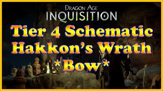 Dragon Age: Inquisition - Hakkon's Wrath Schematic - Tier 4 Bow