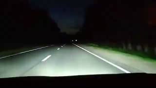 Тест на трассе светодиодные лампы i.Light Kia ceed