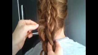 Двойная коса, коса поверх косы/double braid