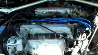 1989 Toyota 3S-FE Start and runing