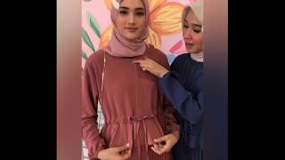 supplier hijab, supplier hijab tanah abang, grosir -Review Denada maxi plisket 1592