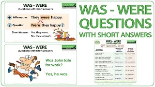 WAS / WERE - Questions with Short Answers
