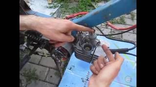 Jawa 50 21 - Pionyr Sport: druhy start zrezleho valce.