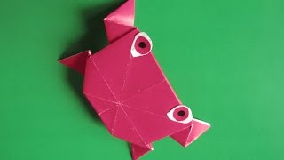 КРАБИК ИЗ БУМАГИ - Легкое Оригами для Детей Своими Руками. Видео для начинающих