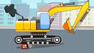 Excavadoras - Carritos para niños - La Excavadora - Carros infantiles - Mundo de los Сoches