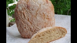 Вот такой аппетитный бездрожжевой хлеб можно испечь в хлебопечке!