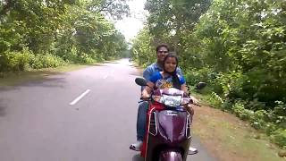 A lady Riding Scotty Newly