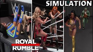 WWE 2K19 SIMULATION: WOMEN'S ROYAL RUMBLE MATCH 2019 | HIGHLIGHTS