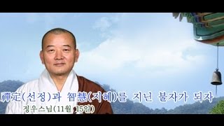 정우스님(2015.11.15)-禪定(선정)과 智慧(지혜)를 지닌 불자가 되자.