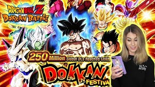 Dragon Ball Z DOKKAN BATTLE! 250M CELEBRATION FESTIVAL BANNER SUMMONS!
