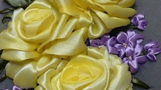 Розы в моем творчестве. Разживалова Наталья. Вышивка лентами.