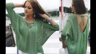 Женский Молодежный Пуловер Спицами - 2019 / Female Youth Pullover Knitting Needles