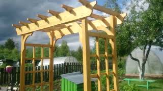 Арка садовая (пергола) моими руками. Pergola - arch for clematis