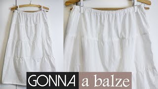 Gonna a balze | Cucito per principianti | Un punto alla volta