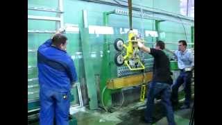TECHNOCAT - работа со стеклом большого размера