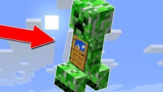 SOBREVIVENDO EM UM CREEPER NO MINECRAFT!!