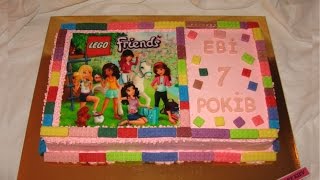 Торт Lego Friends. Фруктовый Торт с Подтёками.