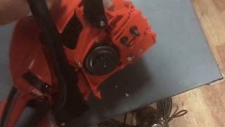 Поломка бензопилы ECHO CS-353ES - забыли снять с тормоза
