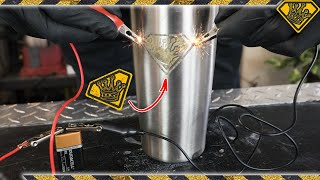 Etch METAL with Battery Power