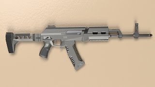 AK-15 Concept 3D model (3ds max 2016)