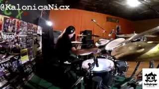 Michael Jackson ~ Black or White // drum cover by 9 yo girl Kalonica *NICX*