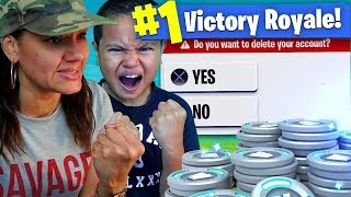 Mom tells 9 year old kid to Delete fortnite forever...(prank!) *HE RAGED EXTREMELY HARD!*
