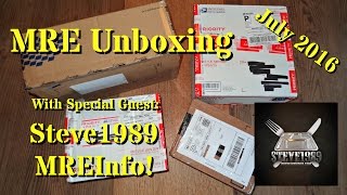 MRE Unboxing Featuring Steve1989 MREinfo!