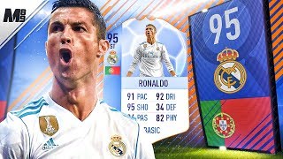 95 ST RONALDO IN A PACK!! FIFA 18 TOTGS RONALDO REVIEW 95 | FIFA 18 ULTIMATE TEAM