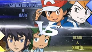 Pokemon Omega Ruby & Alpha Sapphire [ORAS]: Ash and Gary Vs Alain and Shota (Kanto Vs Kalos)