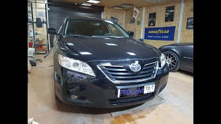 Toyota Camry.  Лечим штатный плохой свет.