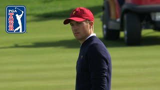 Jordan Spieth nearly eagles No. 15 at the Presidents Cup