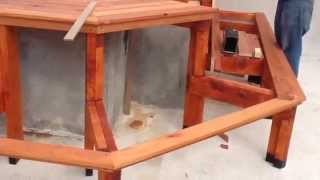 Deck de madera de eucaliptu