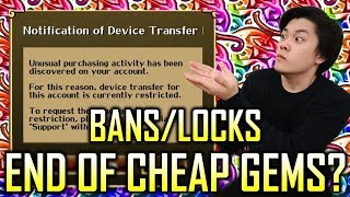The End of Cheap Gems | Bandai Bans & Account Locks | One Piece Treasure Cruise | ワンピース (トレクル)