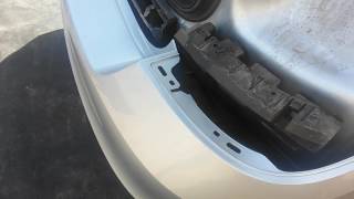 Снятие бампера Skoda Rapid