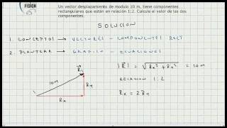 Calculo Componentes Rectangulares de un Vector - Ejercicio No 1