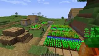 AMD Radeon RX 560 -- Intel Core i5-8400 -- Minecraft FPS Test with Optifine Shaders