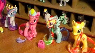 My Little Pony SUNSET SHIMMER & Crystal Princess Celebration Ponies (2013) Review! by Bin's Toy Bin