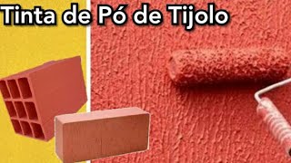 Tinta ou Textura Feita de Pó de Tijolo