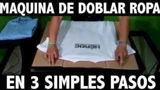 Como doblar tu ropa sin gastar tanto tiempo. Maquina dobladora de ropa casera
