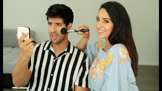 Ich SCHMINKE meinen BRUDER SAMI | Dounia Slimani