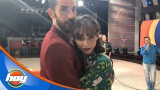 ¿Qué hacen Natalia y Pedro durante el corte comercial? | Detrás de cámaras | Hoy