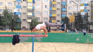 #1 Планш, горизонт на брусьях (учусь).