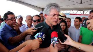 Ricardo Coutinho inaugura obra da PB 386, entre Conceição e a divisa com o Ceará