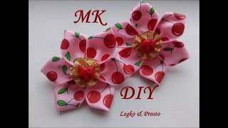 Бантики из репсовых лент 2,5 см. Канзаши Мастер Класс/The bow of REP ribbons 2.5 cm Kanzashi MC