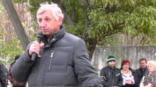 Травянко на пуске газа в Лысой горе