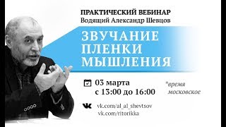 Александр Шевцов. Чем звучит пленка мышления. Практический вебинар: «Звучание пленки мышления»